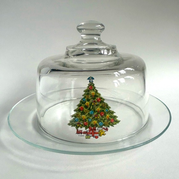 GRANDE CLOCHE A fromage ou patisserie en verre + présentoir arcoroc EUR 50,00 - FR